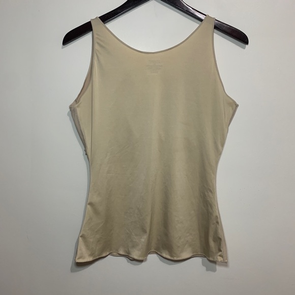 SPANX Faux Wrap Shapewear Sleeveless Cami Womens Sz XL Beige Minimalist Surplice - Picture 2 of 8